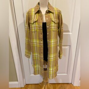 NWT FREE SHIPPING 📦 Outerknown Blanket Shirt Dress — Sundried Lime Heather